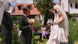 Blonde Vera Jarw having distraction while being fucked during wedding