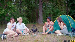 Kinky anal sex during camping with ass eating hottie Funky Town