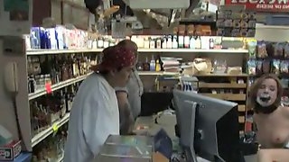 Sexy Redhead Gets A Public Pounding At A Drug Store